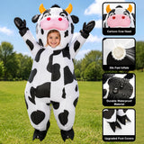 Inflatable Cow Costume for Kids, Funny Blow Up Costumes for Halloween Cosplay Parties