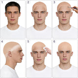 Latex Bald Cap for Adults, Flesh Tone Costume Accessory