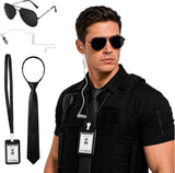 4-Piece Police Costume Set for Adults
