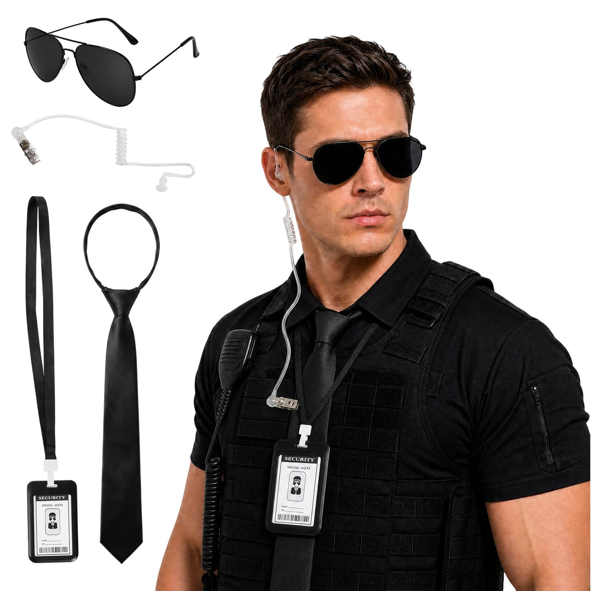 4-Piece Police Costume Set for Adults