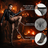 6 Pairs Fishnet Tights for Women, Halloween Costume Accessory
