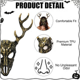 Halloween Mask for Adults, Scary Costume Mask for Halloween Party Cosplay