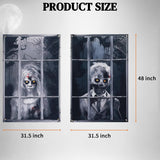Halloween Decorations Outdoor Spooky Ghost Curtains 2 Pack