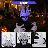 6FT Halloween Inflatable Outdoor Decorations, Blow Up Octopus Death Reaper with Built-in Bright LEDs, Yard Lawn Garden Party Decor