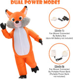 Fox Inflatable Halloween Costume for Adults, Blow Up Suit
