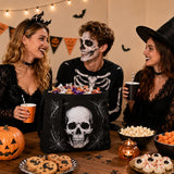 Halloween Skull Tote Bag, Trick or Treat Bag for Parties