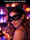 Cat Ears Headband for Women, Halloween Costume Accessories