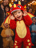 Toddler Dinosaur Costume, 3D Hooded Animal Jumpsuit for Halloween, 2-4T