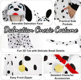 Adult Dalmatian Onesie Costume - 3D Hooded Animal One-Piece Pajama for Halloween Men Women