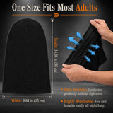 2PCS Halloween Black Hood Mask for Costume Dress-Up