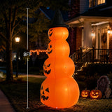 8FT Halloween Inflatable Stacked Pumpkins Outdoor Party Decor