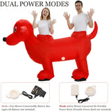 Two-Person Dachshund Inflatable Costume for Adults