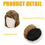 80s Blonde Mullet Wig Men Punk Rocker Costume Hair