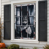 Halloween Decorations Outdoor Scary Curtains 48x31.5in 2 Packs