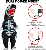 Skeleton T-Rex Inflatable Halloween Costume for Adults