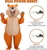 Inflatable Squirrel Costume for Adult, Halloween Funny Blow Up
