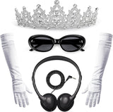 Bridal Princess Costume Accessories Set for Women White