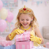 Yellow Princess Dress-Up Accessories Set for Girls (3-8 Years)
