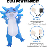 Inflatable Axolotl Costume for Adults Funny Blow Up Party Suit