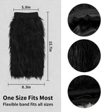 Women’s Furry Leg Warmers, Long Plush Boot Cuffs for Winter, Faux Fur Leg Covers