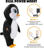 Kids Inflatable Penguin Costume, Halloween Funny Blow Up Suit