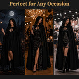 Halloween Gold Hooded Costume Cloak
