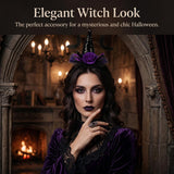 Witch Hat Headband for Women, Halloween Costume Accessory