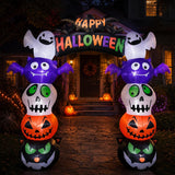 Halloween Inflatable Archway 8FT Walk Through Pumpkin Ghost