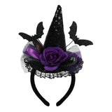 Witch Hat Headband for Women, Halloween Costume Accessory
