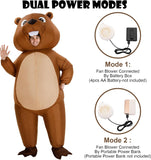 Inflatable Beaver Costume for Adults, Halloween Blow Up Suits