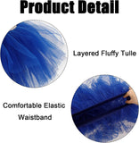 Black/White/Mulitcolor Tutu Skirt for WomenFluffy Layered