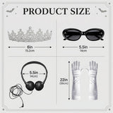 Bridal Princess Costume Accessories Set for Women White