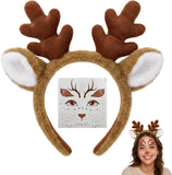 Reindeer Antlers Headband/Headband &Tail Costume Set