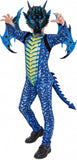 Kids Evil Dragon Halloween Costume, Boys Dragon Dress Up Outfit with Mask, Wings & Bodysuit