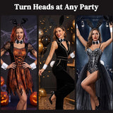 Black Bunny Ears Costume Accessories Set for Women