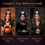Witch Hat Headband for Women, Halloween Costume Accessory