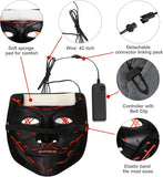 Adult Light-Up Stick Figure Halloween Costume with Mask for Halloween