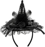 Witch Hat Headband for Women, Halloween Costume Accessory