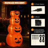 8FT Halloween Inflatable Stacked Pumpkins Outdoor Party Decor
