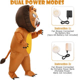 Inflatable Lion Costume for Adults, Halloween Funny Blow Up