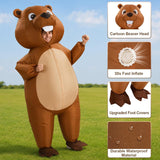 Inflatable Beaver Costume for Adults, Halloween Blow Up Suits