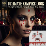 6-Pairs of Vampire Teeth, 6 Size Fangs Set for Adults
