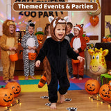 Toddler Red Panda Costume for Girls & Boys - 3D Hooded Animal Jumpsuit for Halloween Party
