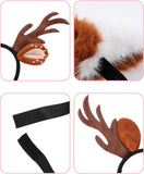 Reindeer Antlers Headband/Headband &Tail Costume Set