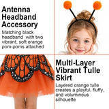 3PCS Butterfly Costume for Toddlers Halloween Birthday Party
