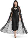 Halloween Gold Hooded Costume Cloak