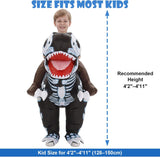 Inflatable T-Rex Costume for Kids, Funny Blow Up Ride-on Dino