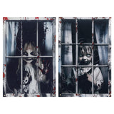 Halloween Decorations Outdoor Scary Curtains 48x31.5in 2 Packs