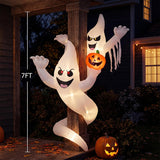 7FT Ghost Hugging Tree Halloween Inflatable Yard Decor