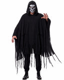 Grim Reaper Costume for Men Women Adult Scary Hooded Cloak Halloween Cape Cosplay Costumes